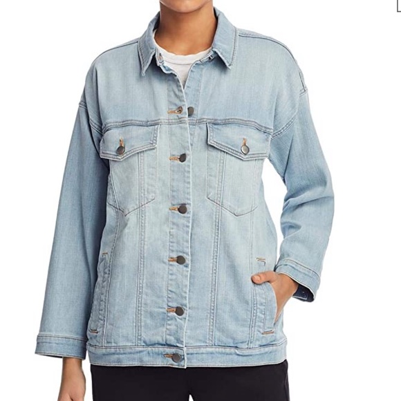 eileen fisher oversized denim jacket